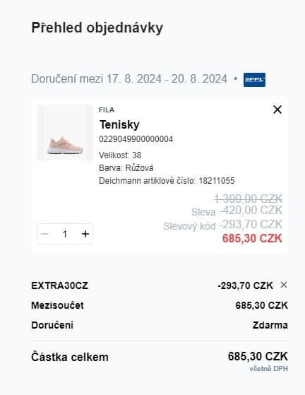 Deichmann - extra sleva 30% na výprodej