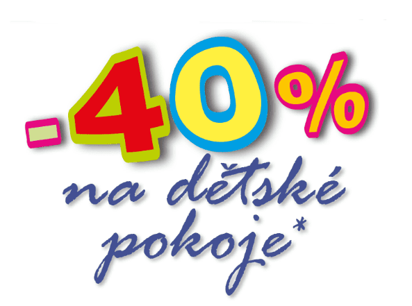Sconto - sleva 40% na dětské pokoje