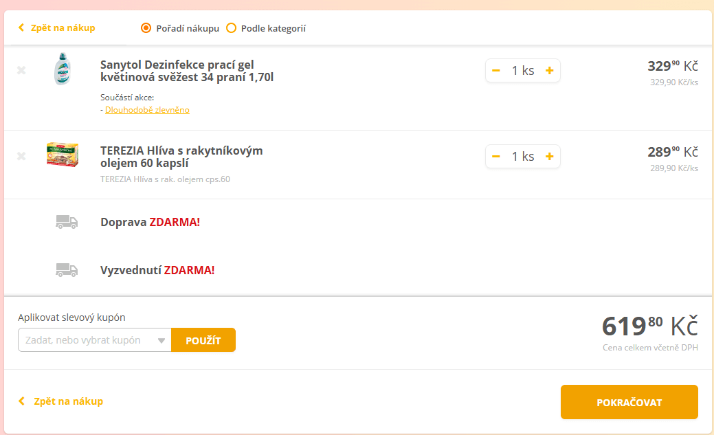 Teta drogerie - doprava zdarma na vše