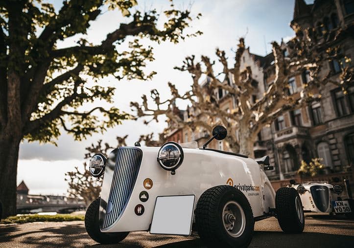 Projížďka Prahou v mini Hot Rod