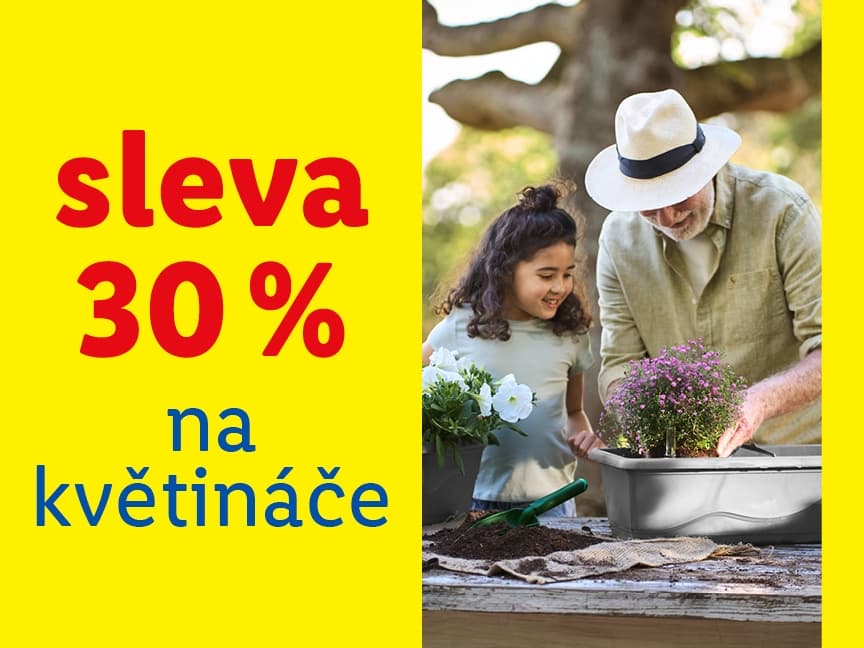 Lidl-shop - sleva 30% na květináče, dekorace atp