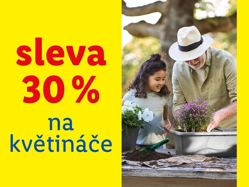 Lidl-shop - sleva 30% na květináče, dekorace atp