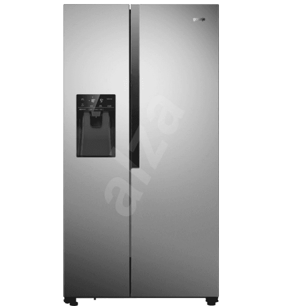 Americká lednice Gorenje, led, voda