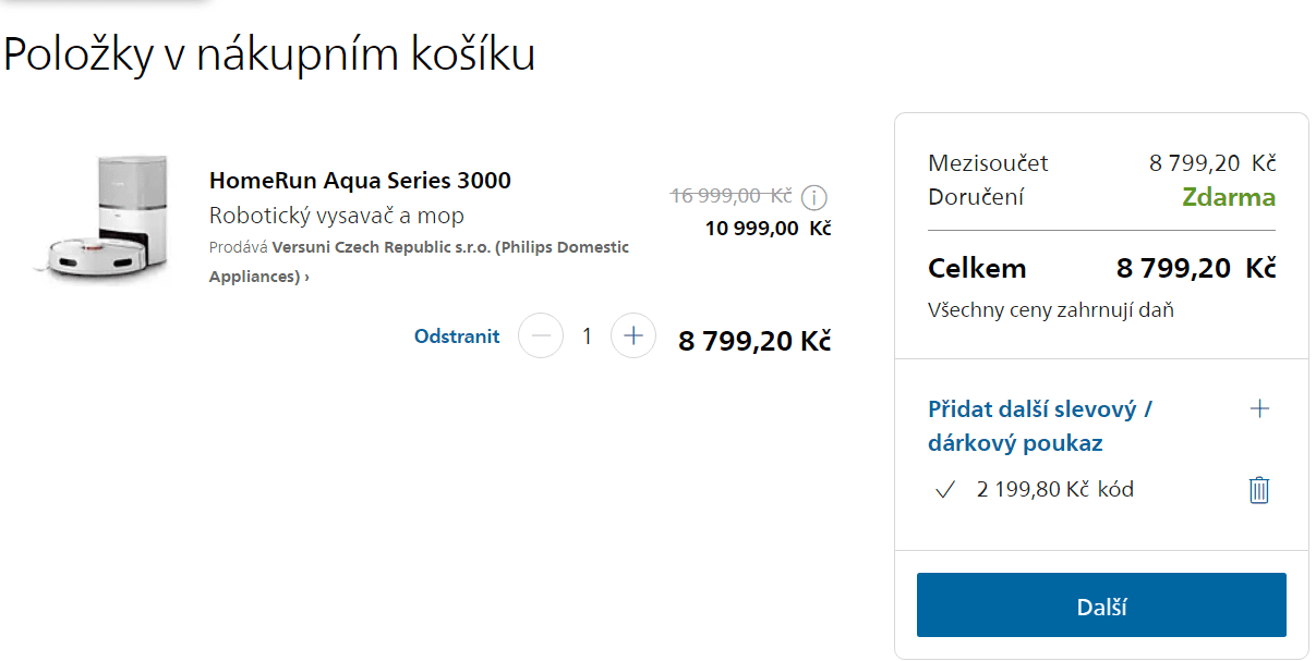 Robotický vysavač a mop Philips XU3110/02