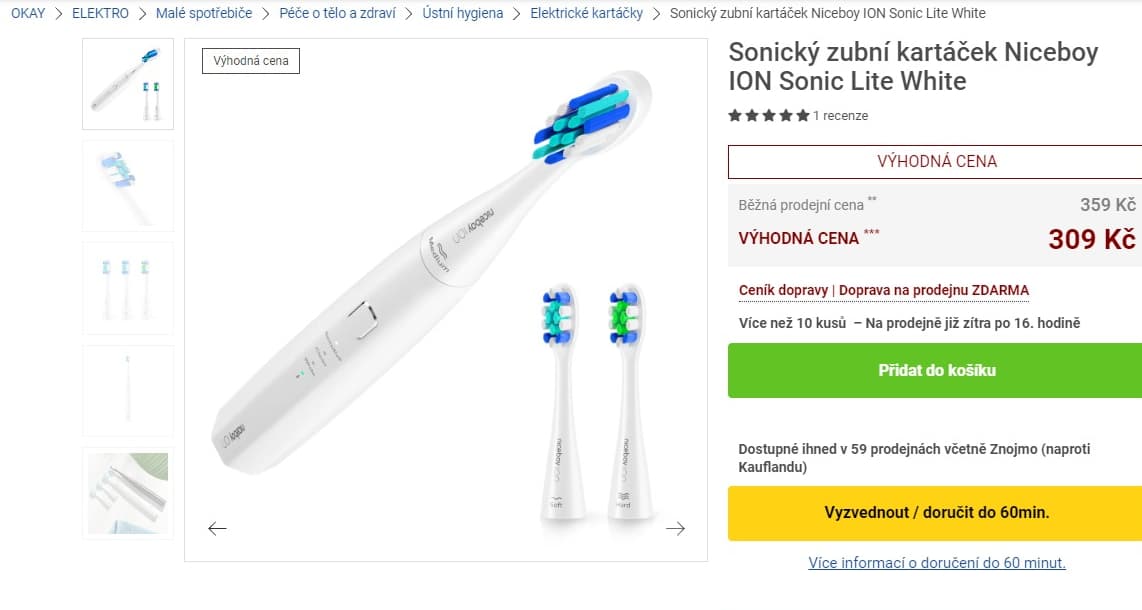 El. sonický kartáček Niceboy