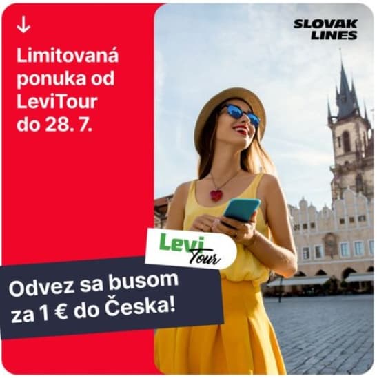 Bus jízdenky mezi ČR a SR jen za 1 EUR