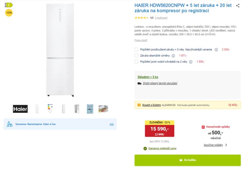 Lednice Haier, Wifi, Total No Frost, 200cm