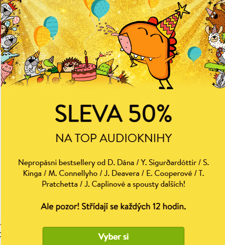 Sleva 50% na vybrané audioknihy