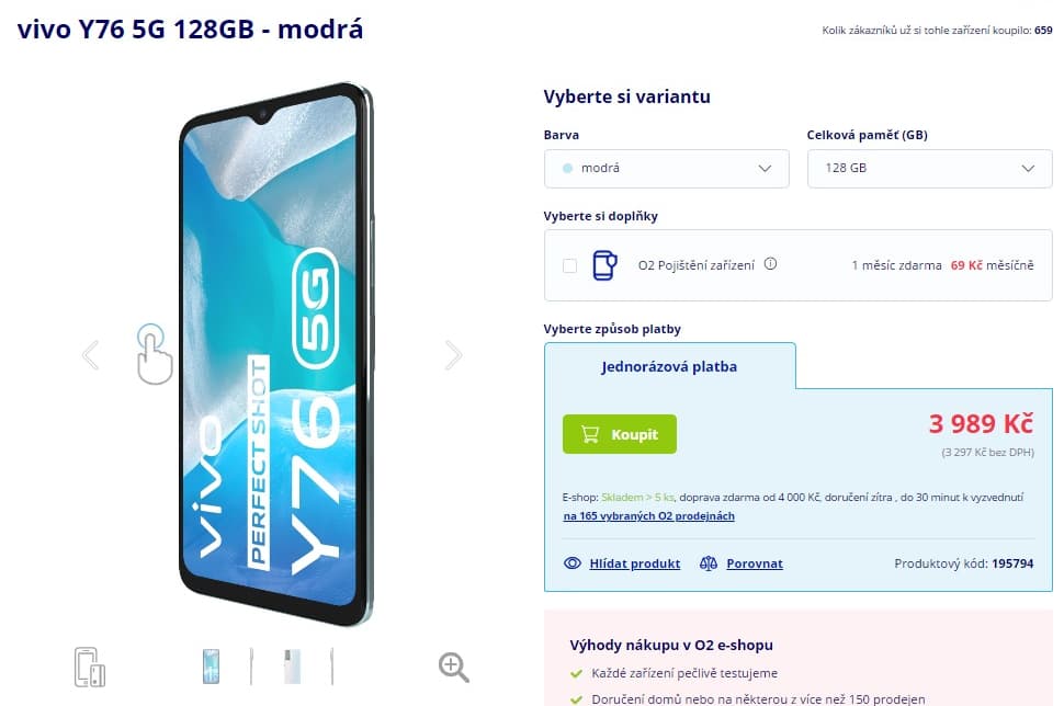 Vivo 8x 2,2GHz, 8GB RAM, 6,58", 128GB