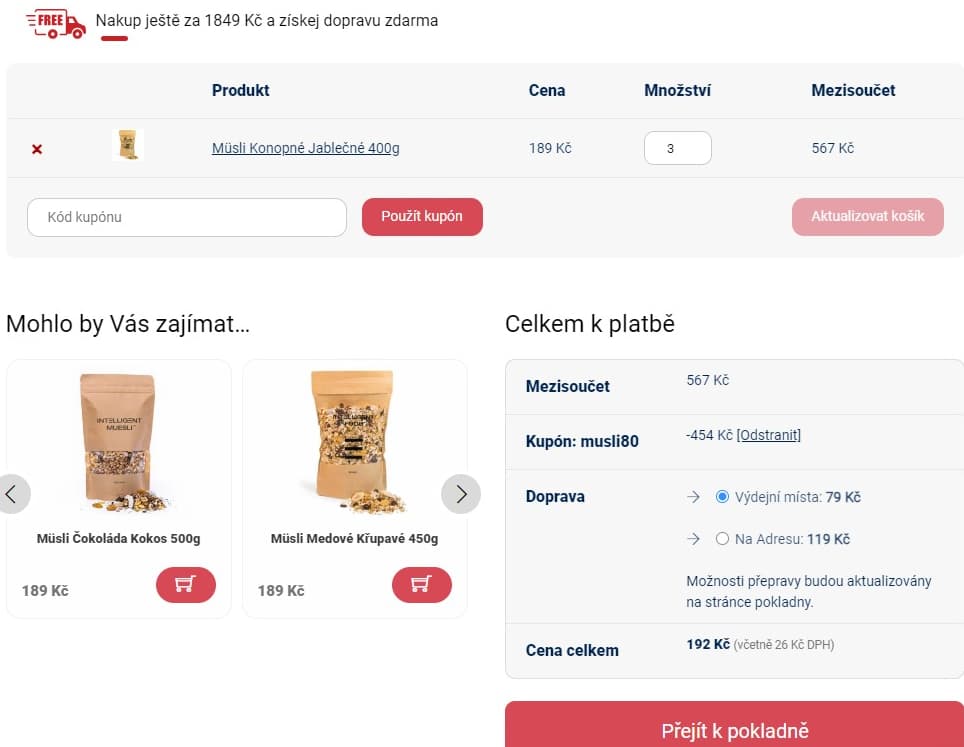 Sleva 80% na proteinové müsli