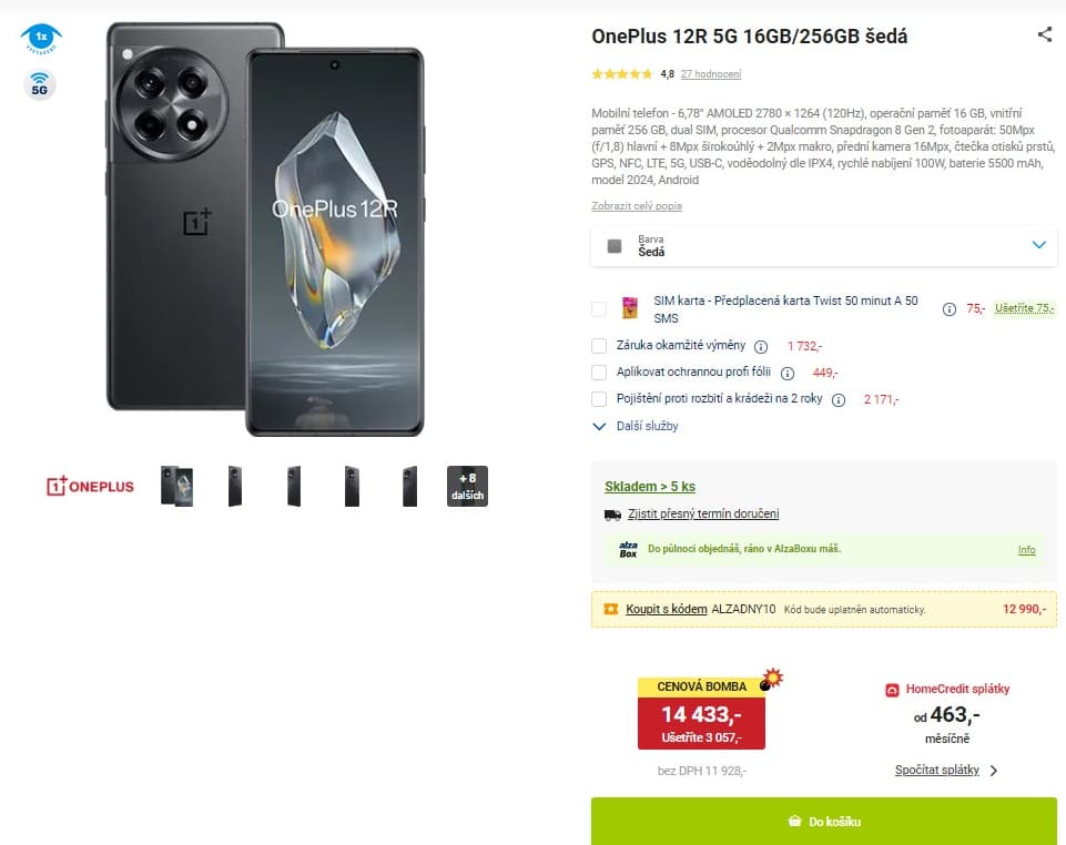 OnePlus 8x 3,2GHz, 16GB RAM, 6,78"