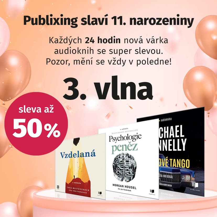 Sleva 50% na vybrané audioknihy