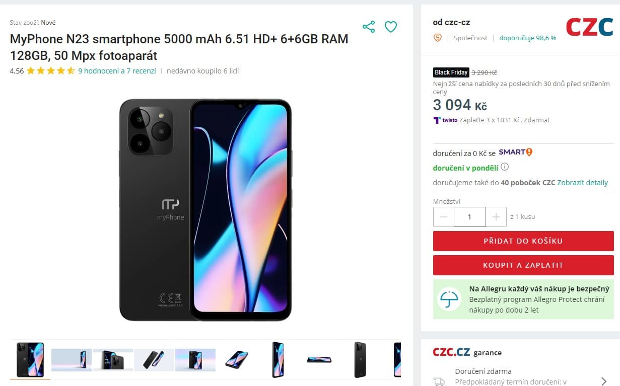 myPhone 8x 2,2GHz, 6GB RAM, 6,56" 5G