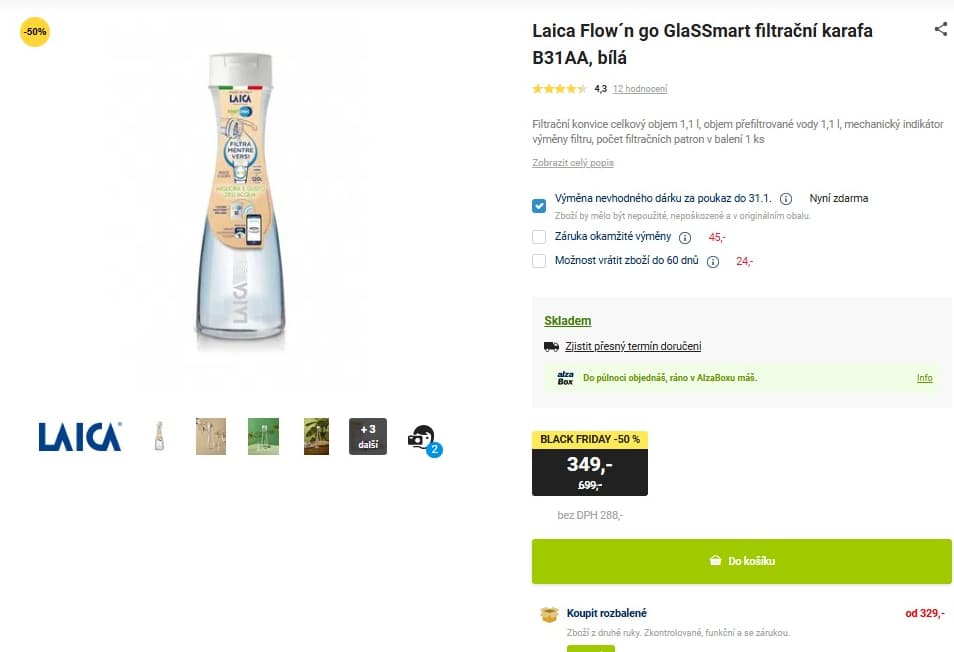 Filtrační karafa Laica Flow´n go 1.1l