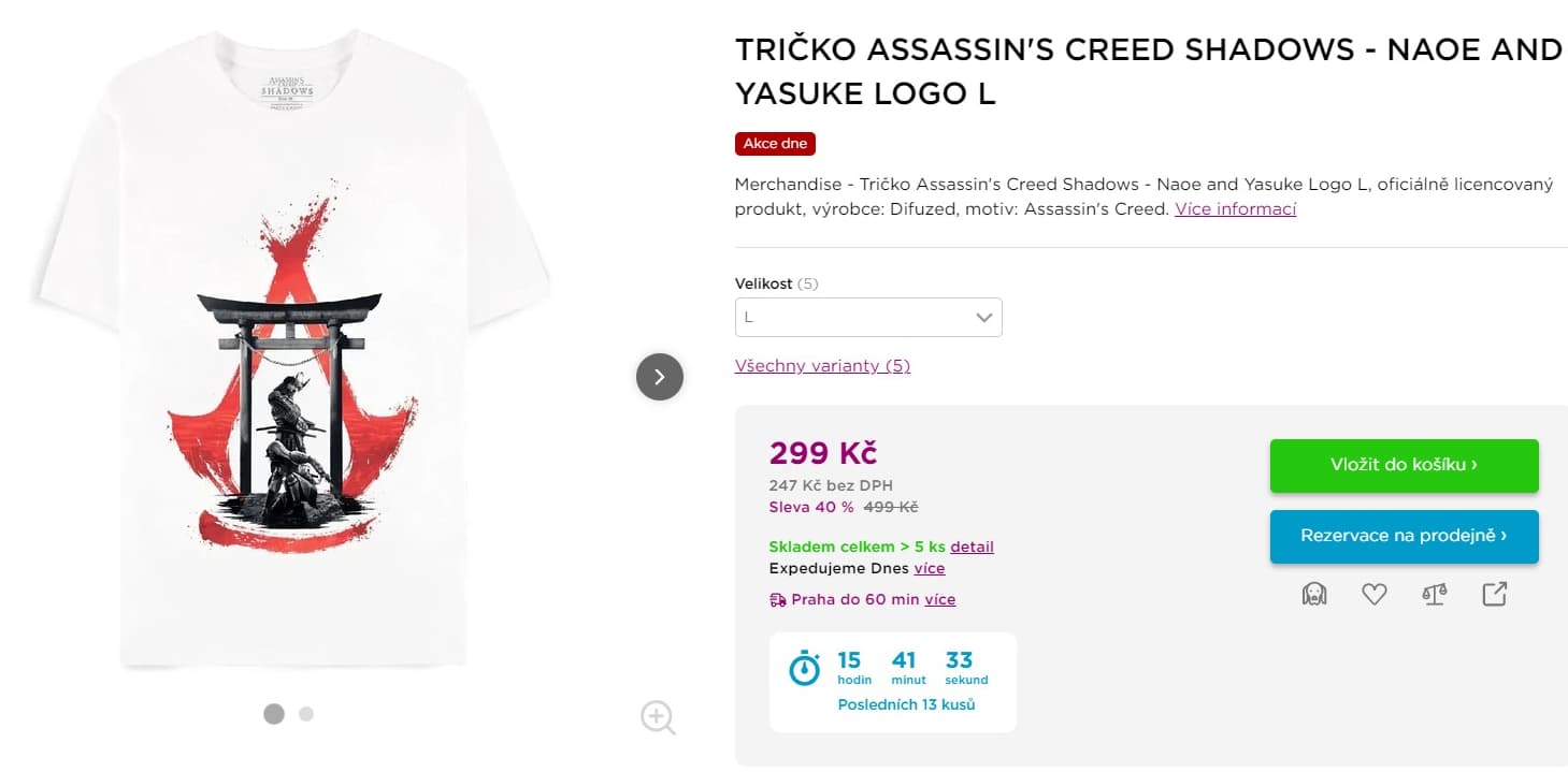 Tričko Assassin's Creed L