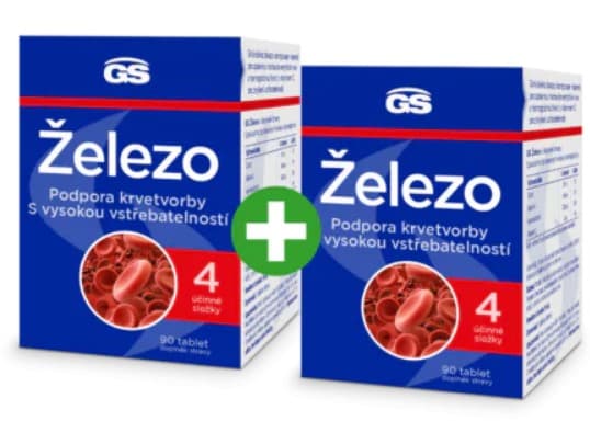 Doplněk stravy GS Železo 90 tablet 