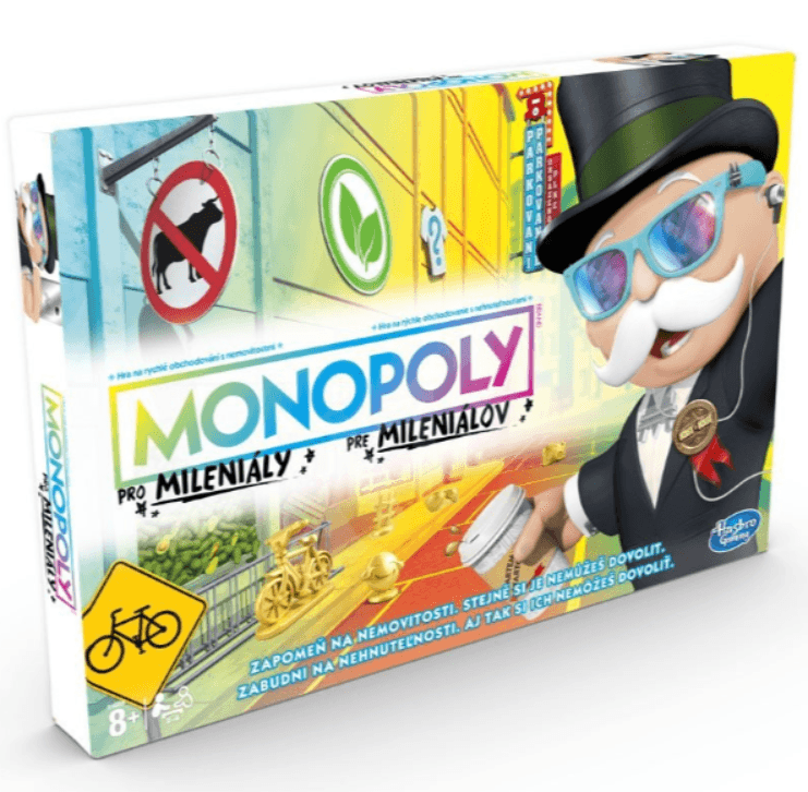 Společenská hra Monopoly pro mileniály