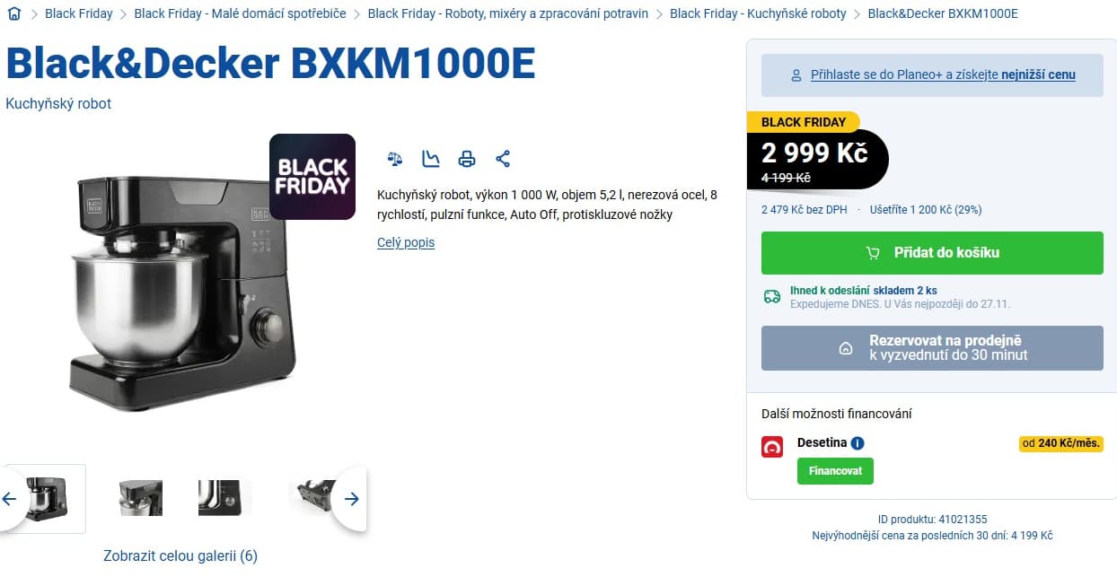 Kuchyňský robot Black & Decker 