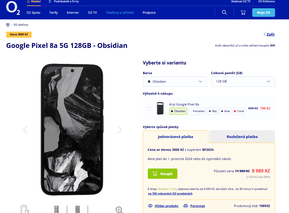 Google Pixel 9x 3GHz, 8GB RAM, AI, 6,1", NFC
