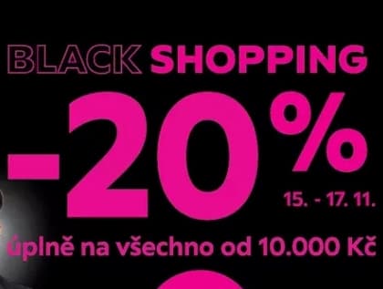 Sleva 20% na nákup nad 10000