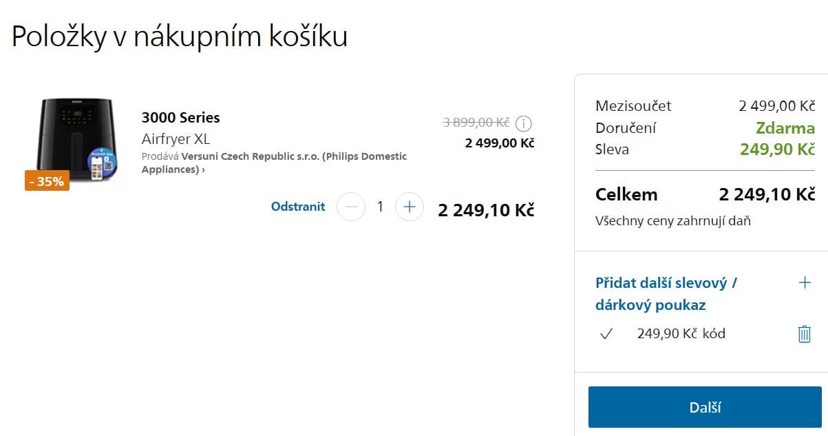 Horkovzdušná fritéza Philips, 6,2l., XL