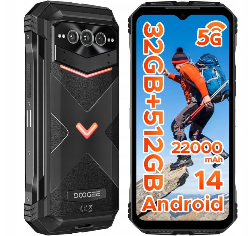 Odolný Doogee 8x 2,6GHz, 12GB RAM, 6,58"