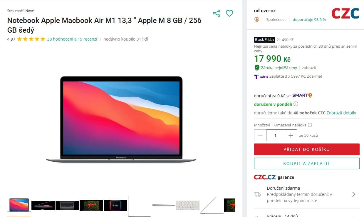 Apple MacBook Air 13'', 256GB
