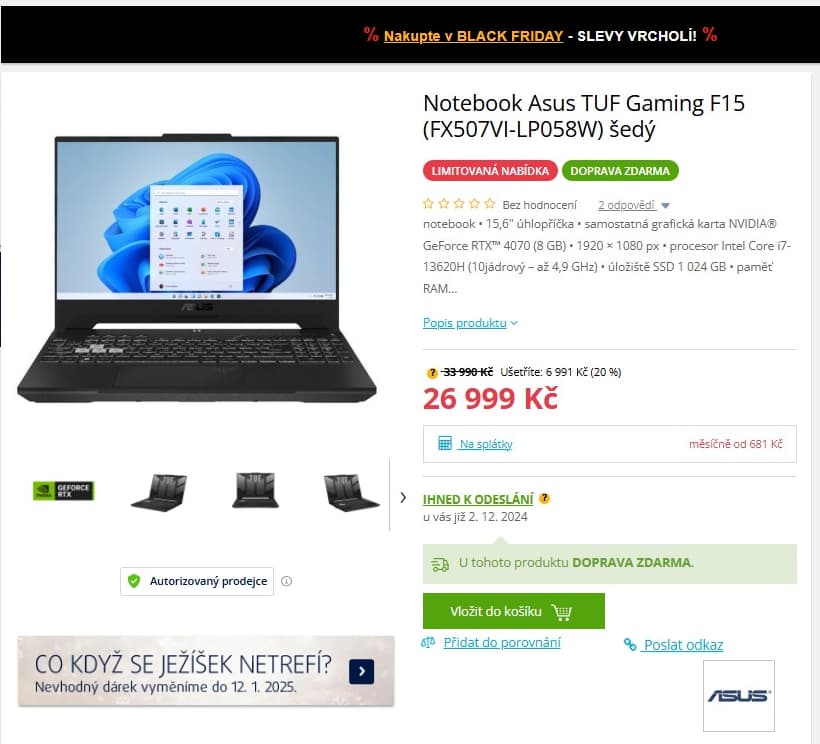 Asus i7 4,9GHz, 16GB RAM, 8GB Nvidia, 15,6"