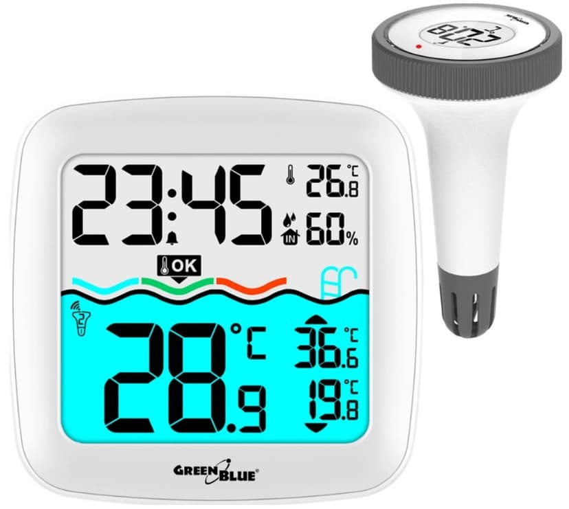 Meteostanice s bazénovým teploměrem GreenBlue