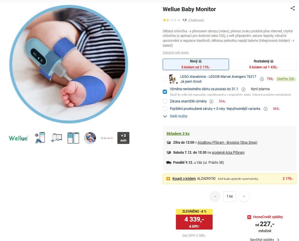 Monitor Wellue Wellue Baby