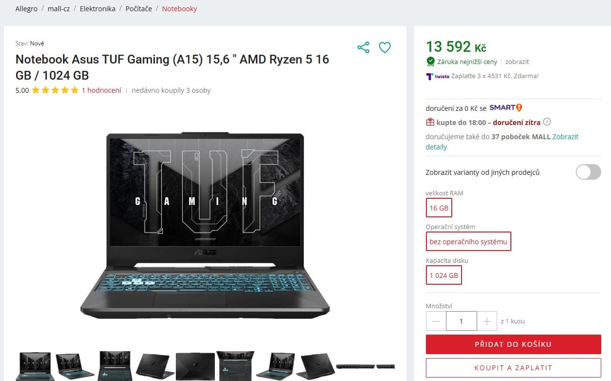 Asus 4,55GHz, 16GB RAM, 4GB Nvidia, 1TBSSD