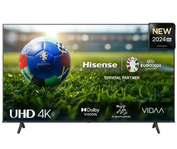 4K Smart TV, 165 cm, Hisense