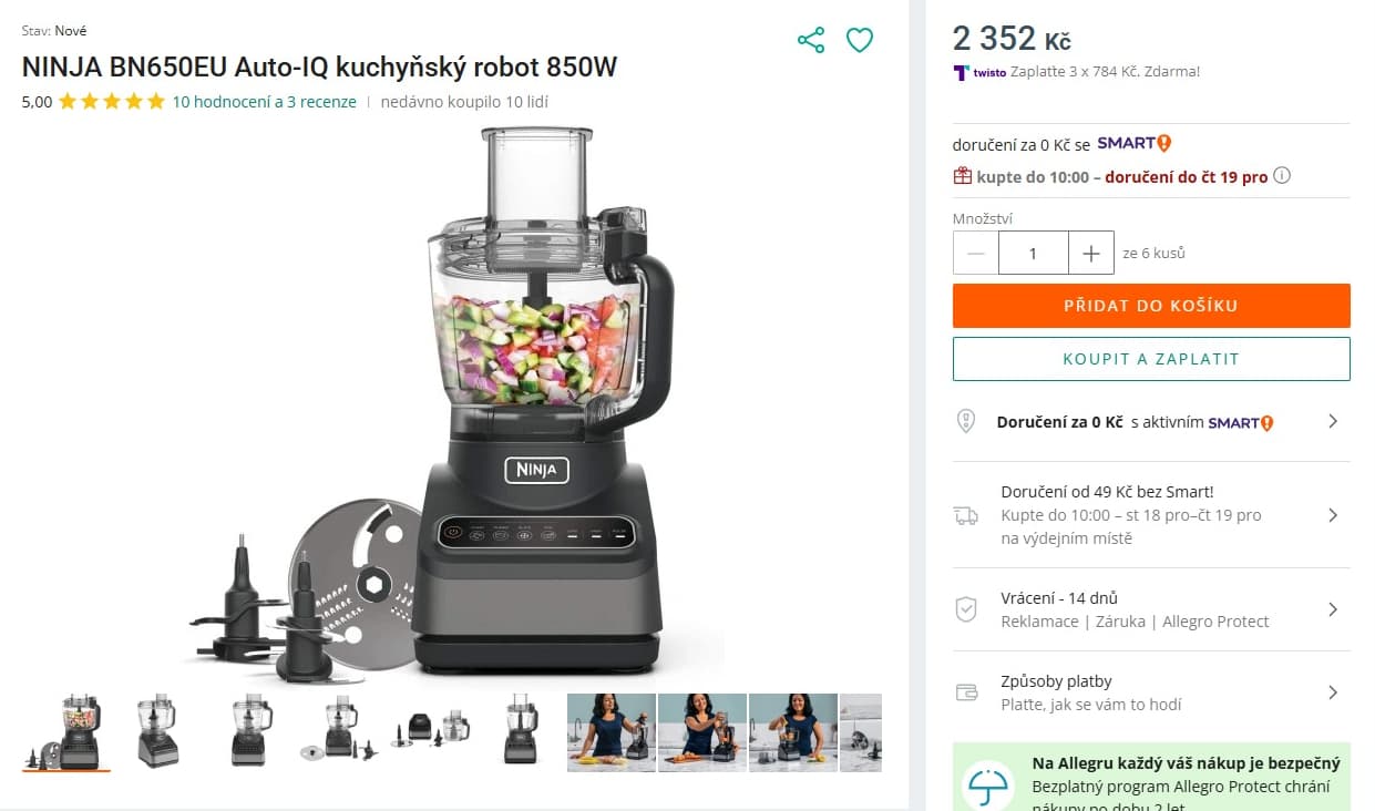 Kuchyňský robot Ninja Auto-IQ