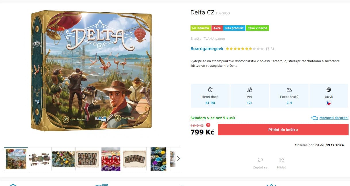 Desková hra Delta