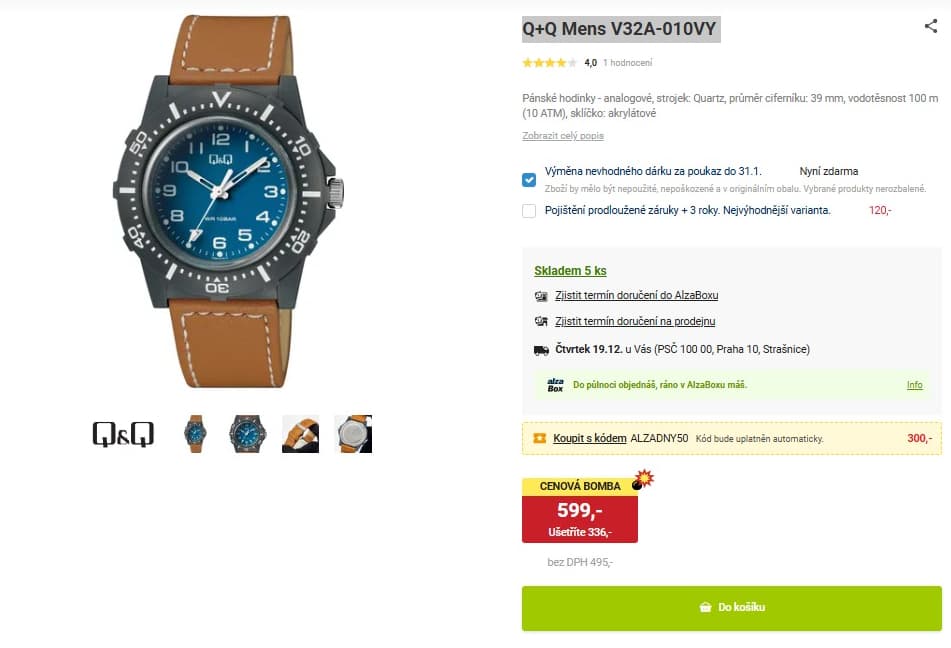Pánské hodinky Q+Q Mens 