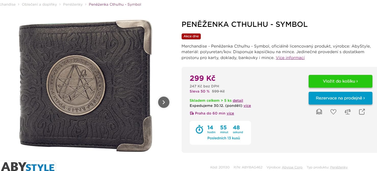 Peněženka Abystyle call of cthulhu