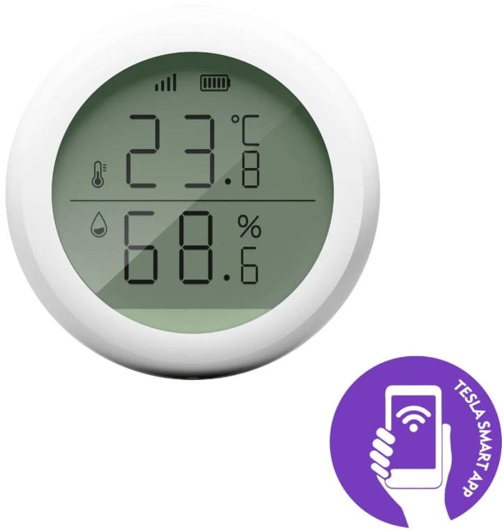 Tesla Smart teplota, vlhkost, ZigBee