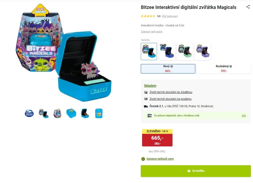 Interaktivní hologram Bitzee - Magicals