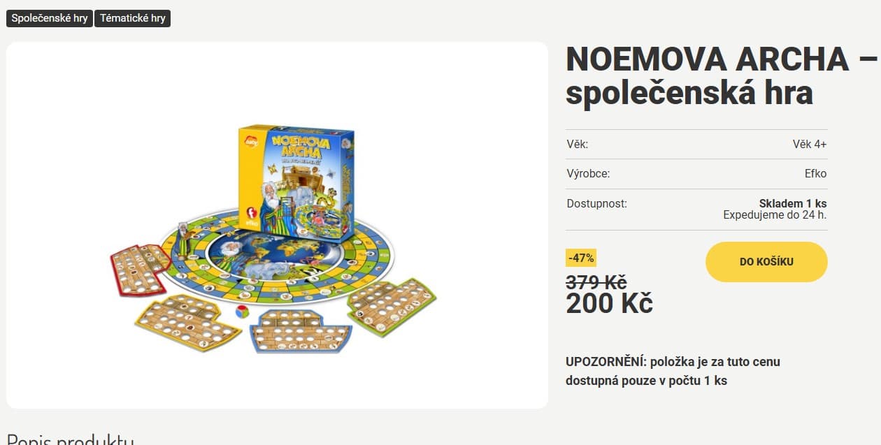 Společenská hra Noemova archa