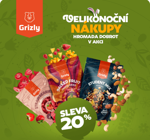 Grizly - sleva 20% na vybrané produkty