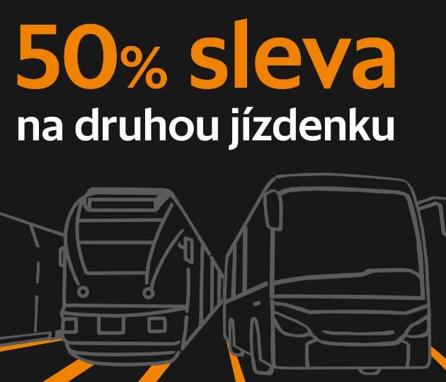 Sleva 50% na každou druhou jízdenku