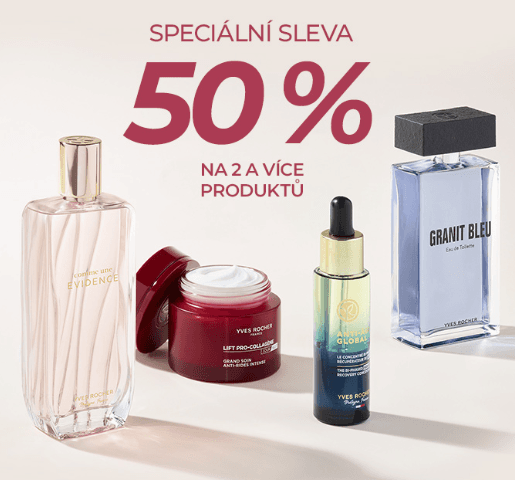 Yves Rocher - sleva 50% na nákup 2 věcí