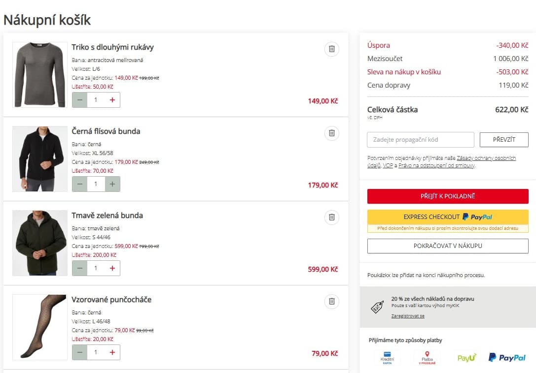 KiK - extra sleva 50% na výprodej