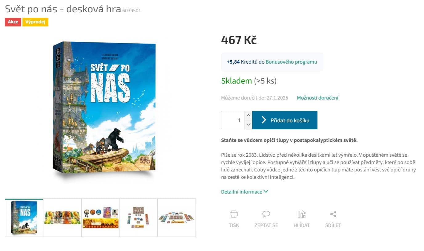 Desková hra Svět po nás