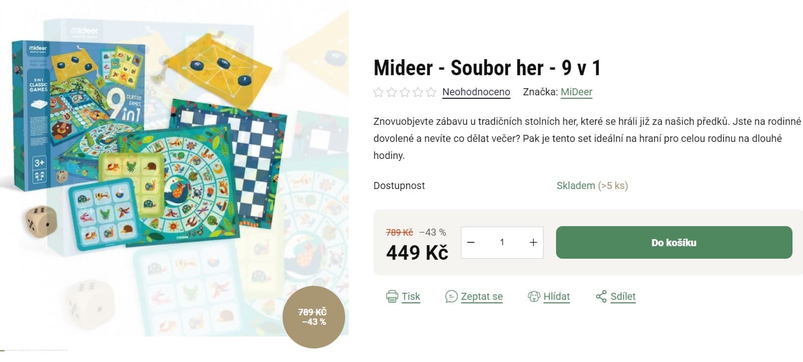 Mideer - Soubor her - 9 v 1