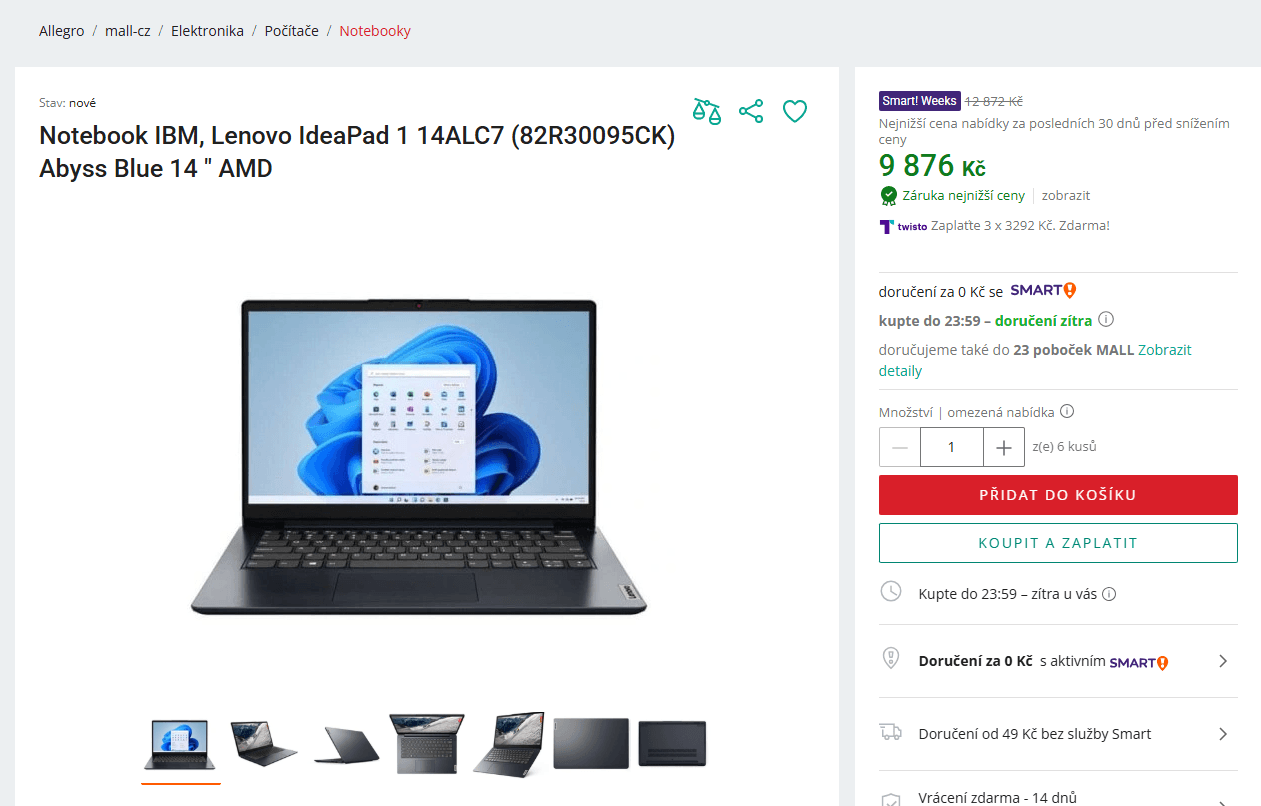 Lenovo 4,3GHz, 16/512GB, 14", 1,4kg