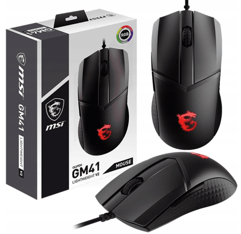 Herní myš MSI Clutch, RGB