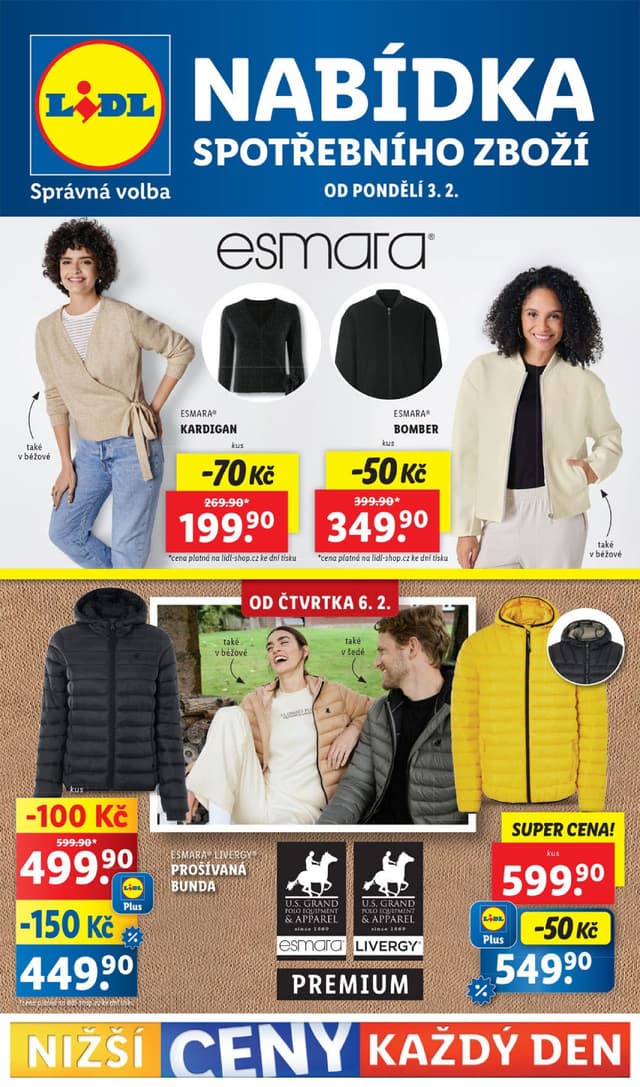 Lidl leták Spotřební zboží 3.-9.2.