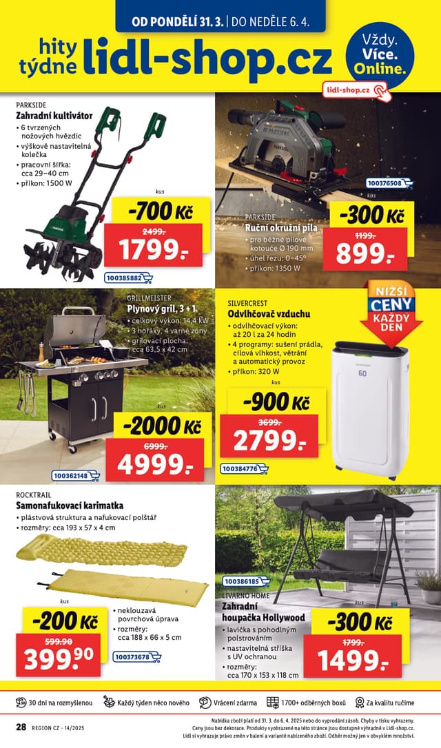 Lidl leták Eshop 31.3. - 6.4.