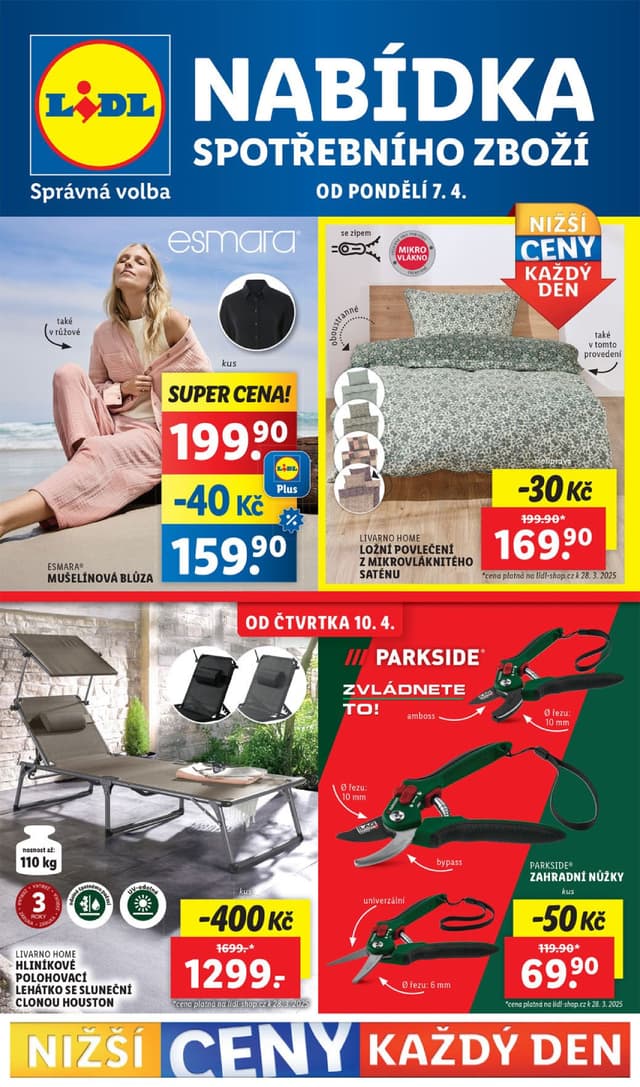 Lidl leták Spotřební zboží 7.-13.4.